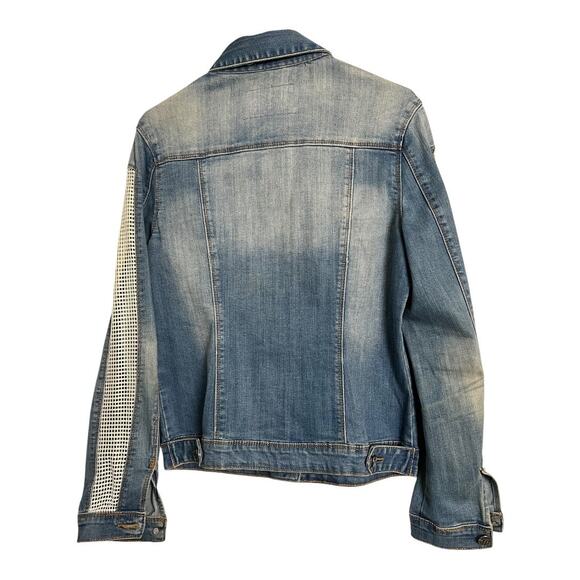 Tractr Small Women’s Jean Jacket Denim Blue Cotton Casual Comfy Western utility - Picture 6 of 8